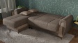 Ъглов диван Серен универсален ъгъл кафяв - изглед 8