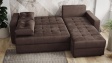 Ъглов диван Сингъл с посока кафяв - изглед 4