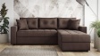 Ъглов диван Сингъл с посока кафяв - изглед 2