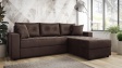 Ъглов диван Сингъл с посока кафяв - изглед 1