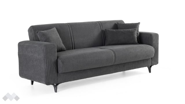 Диван Атон триместни сив - МебелМаг Диван Атон триместни сив