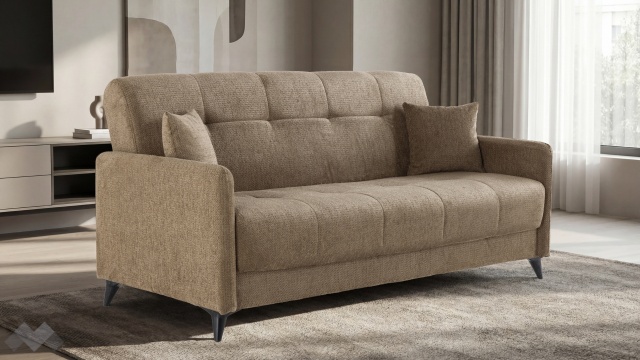 Диван Басел Покет триместни кафяв