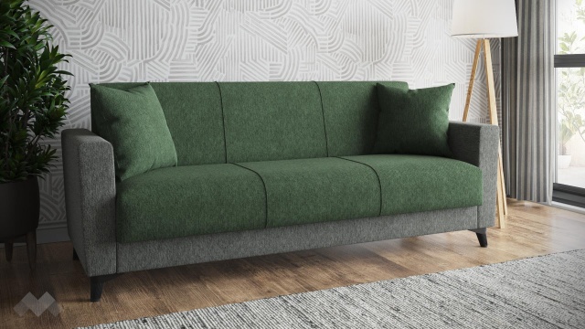 зелен със сиво