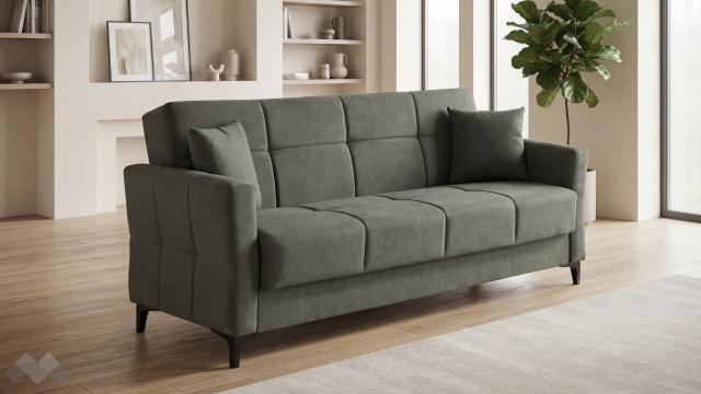 Диван Танго триместни зелен