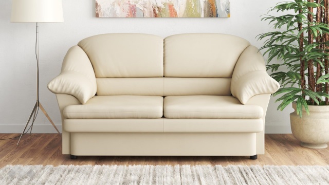 Диван Роси двуместни бежов - МебелМаг Диван Роси двуместни бежов