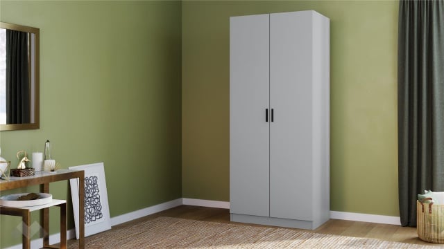 Гардероб Скай двукрилни нардо сив - МебелМаг Гардероб Скай двукрилни нардо сив