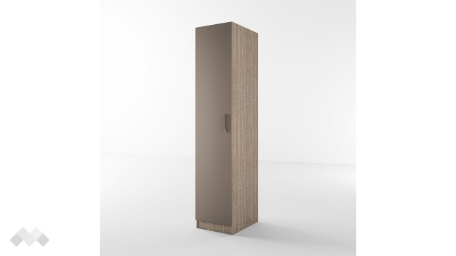 Гардероб Бъфало еднокрилни мока с лате - МебелМаг Гардероб Бъфало еднокрилни мока с лате