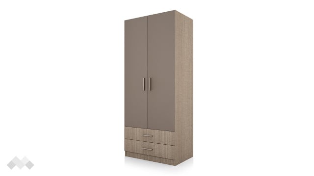 Гардероб Джеймс двукрилни мока с лате