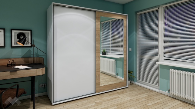 бяло гладко с дъб сонома