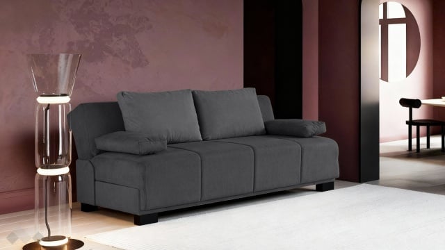 Клик-клак канапе Бостън триместни сив