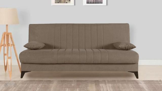 Клик-клак канапе Кенто триместни кафяв