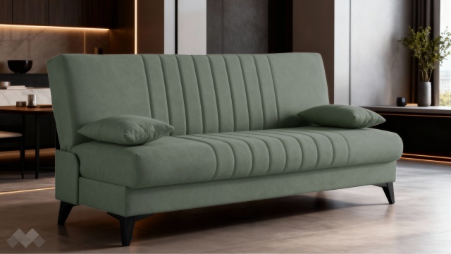 Клик-клак канапе Кенто триместни зелен