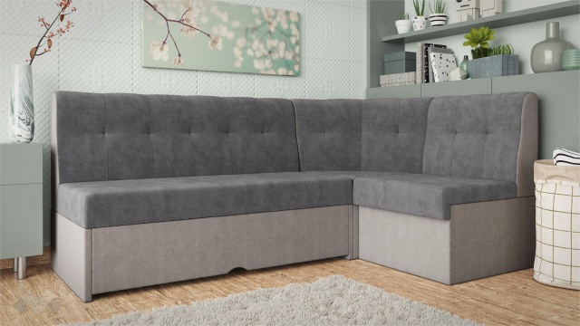 Кухненски ъгъл Камелот универсален ъгъл графит със сиво