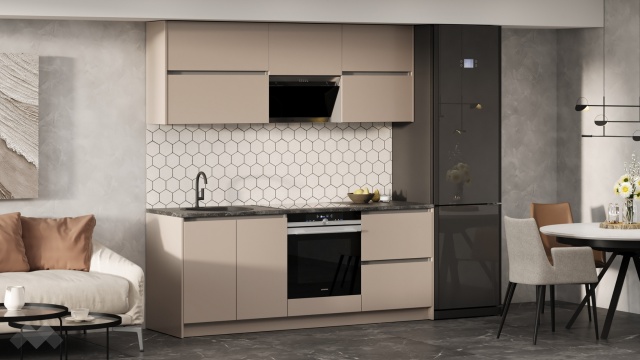 Кухня Норд А7 модулни кашмир със сиво - МебелМаг Кухня Норд А7 модулни кашмир със сиво