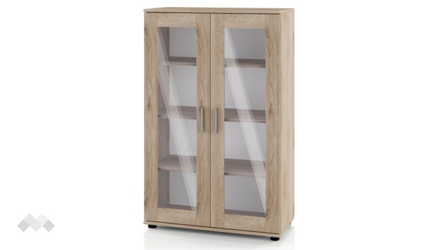 Витрина Лизи сонома арвен - МебелМаг Витрина Лизи сонома арвен