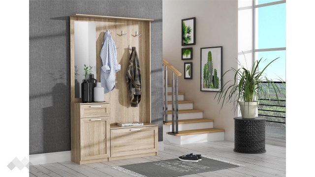 Портманто Никайло дъб сонома - МебелМаг Портманто Никайло дъб сонома