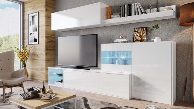 Секция Асти модулни бял гланц