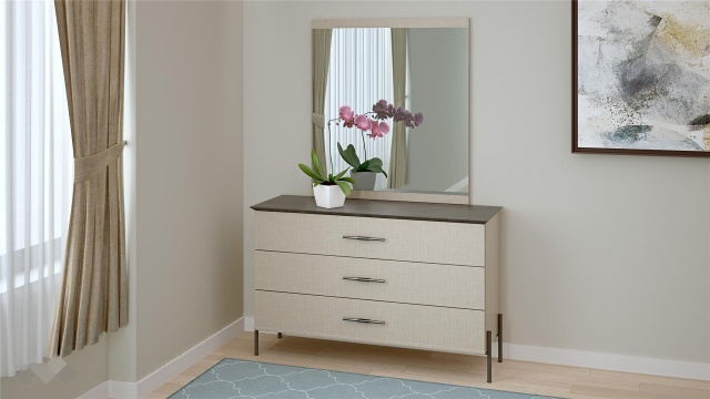 Скрин Салвадор памучно бежов с атрацит