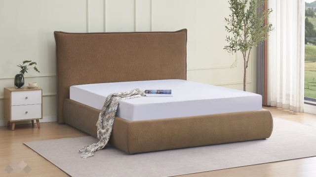 Тапицирана спалня 160/200 Намира с включен матрак Sleep Nuvia 160/200 кафяв