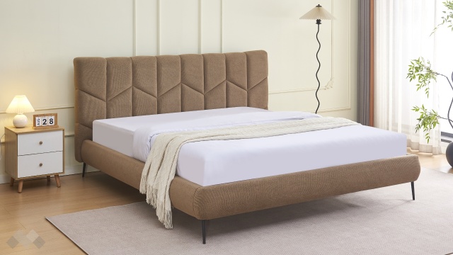 Тапицирана спалня 180/200 Талена с включен матрак Sleep Nuvia 180/200 кафяв