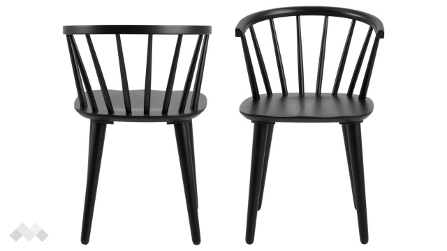 Трапезен стол Аида черен - МебелМаг Трапезен стол Аида черен