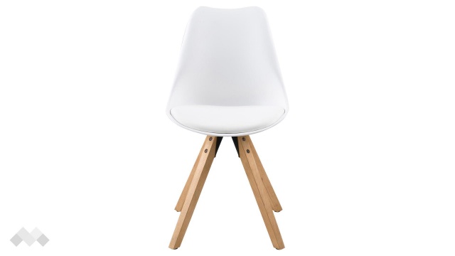 Трапезен стол Дима бял - МебелМаг Трапезен стол Дима бял