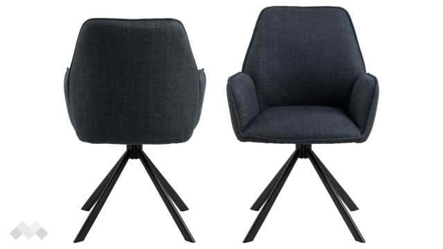 Трапезен стол Гленда антрацит - МебелМаг Трапезен стол Гленда антрацит