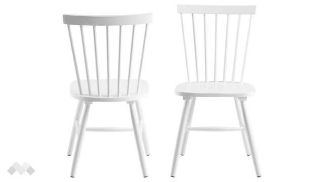 Трапезен стол Риано бял