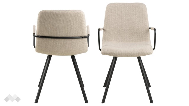 Трапезен стол Селина бежов - МебелМаг Трапезен стол Селина бежов