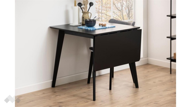 Трапезна маса Роксби разтегателни черен мат