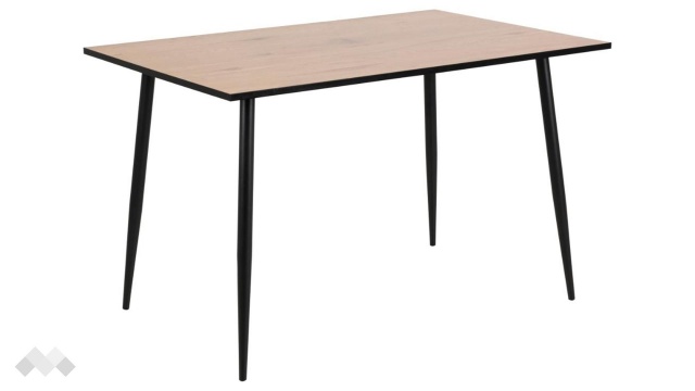 Трапезна маса Уилма неразтегателни дъб натурал с черено