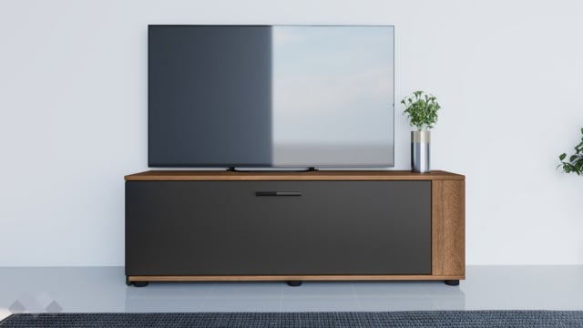 ТВ шкаф Ангел песаро с графит - МебелМаг ТВ шкаф Ангел песаро с графит