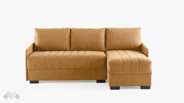 Ъглов диван Бета универсален ъгъл горчица