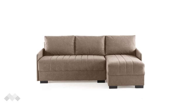 Ъглов диван Бета универсален ъгъл кафяв