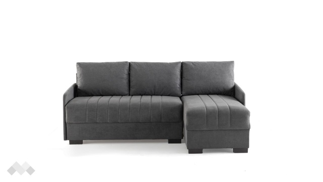Ъглов диван Бета универсален ъгъл сив