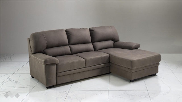 Ъглов диван Миранда с посока кафяв