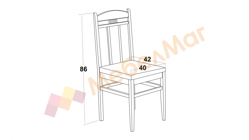Трапезен комплект Дени А комплект със столове бял - изглед 4