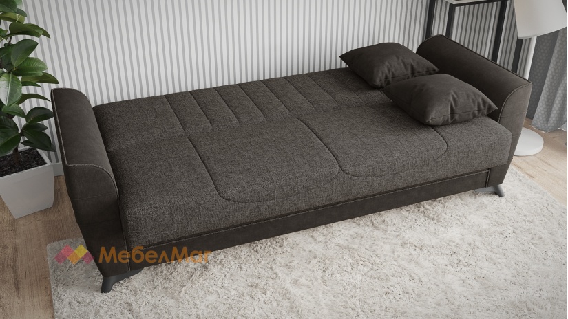 Комплект дивани за дневна Ялта сив с черно - изглед 5