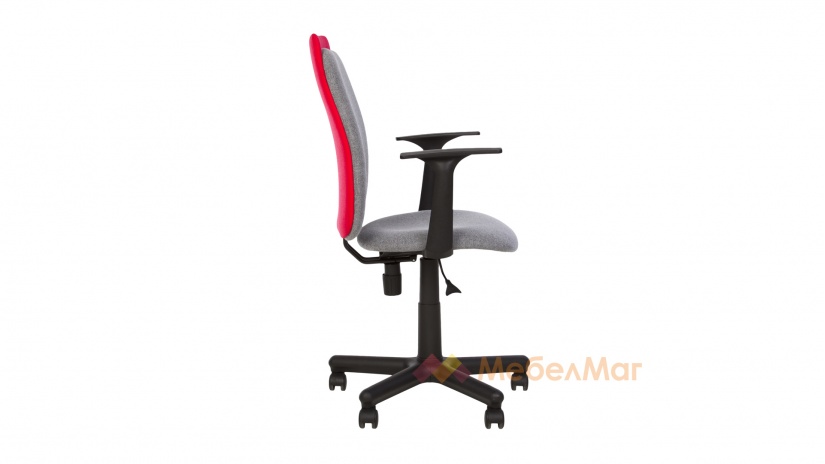 Работен стол Виктор сиво с червено - изглед 3