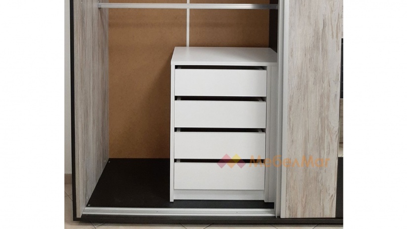 Универсален скрин за гардероб Уни бяло - изглед 3