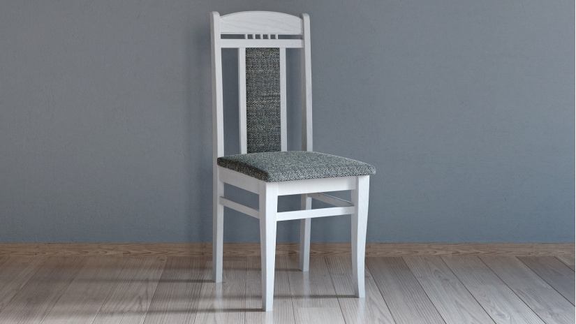 Трапезен стол Алекс бял - изглед 1