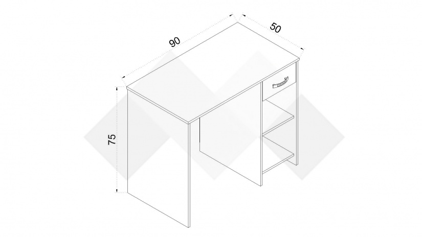 Бюро Арго дъб сонома - изглед 2
