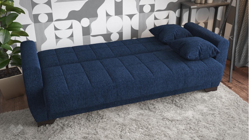 Диван Барато триместни син - изглед 4 - МебелМаг Диван Барато триместни син - изглед 4