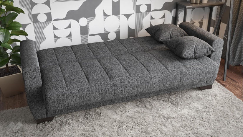 Диван Барато триместни сив - изглед 4 - МебелМаг Диван Барато триместни сив - изглед 4