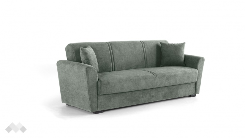 Диван Фокс триместни зелен - изглед 3 - МебелМаг Диван Фокс триместни зелен - изглед 3