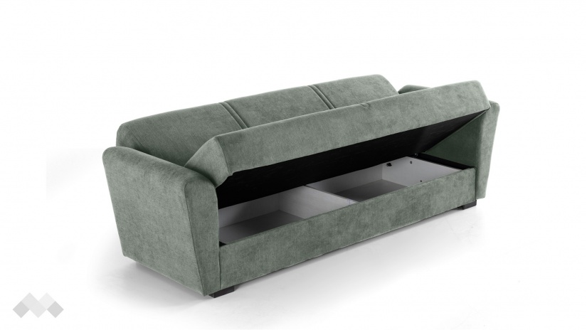 Диван Фокс триместни зелен - изглед 4 - МебелМаг Диван Фокс триместни зелен - изглед 4