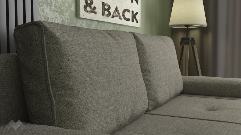 Диван Кент триместни бежов - изглед 5