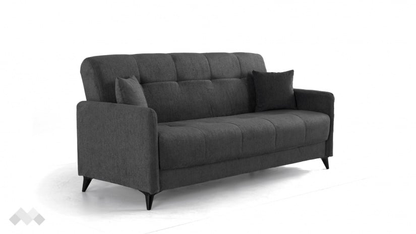 Диван Басел Покет триместни графит - изглед 3