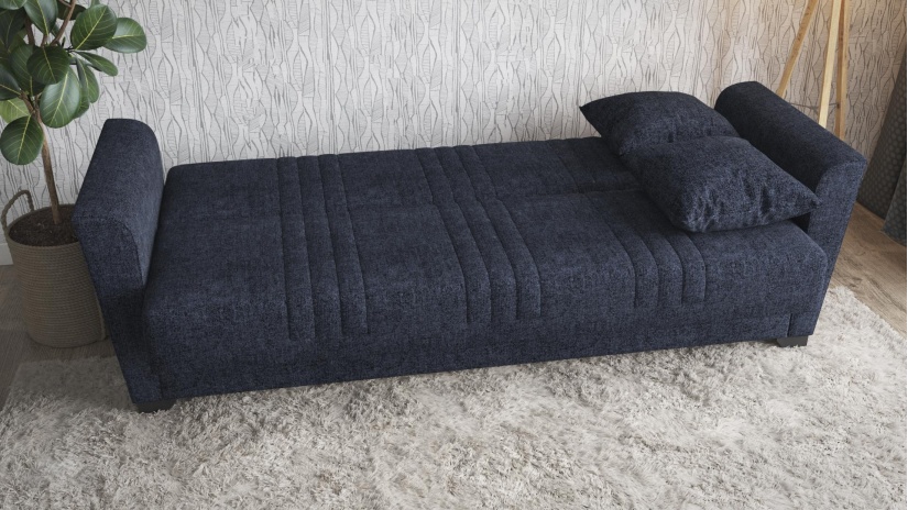 Диван Джина триместни деним - изглед 4 - МебелМаг Диван Джина триместни деним - изглед 4