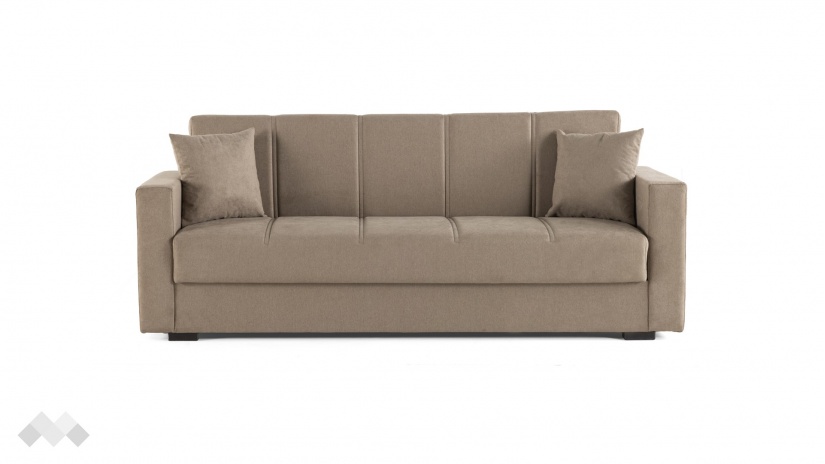 Диван Фиорина триместни кафяв - изглед 2 - МебелМаг Диван Фиорина триместни кафяв - изглед 2